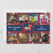 フォークアートレッドスウェーデンダラホースパターン8写真 シーズンカード (正面)