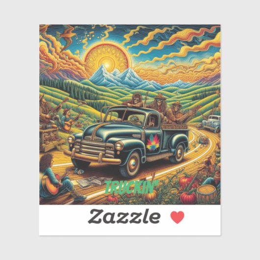 フォークアートロードトリップ シール (シート)