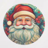フォークアートヴィンテージサンタクローススタイルラベル ラベル (デザイン2)