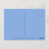 フォークアート七面鳥ツリー感謝祭ゴブラーユーモア ポストカード (裏面)