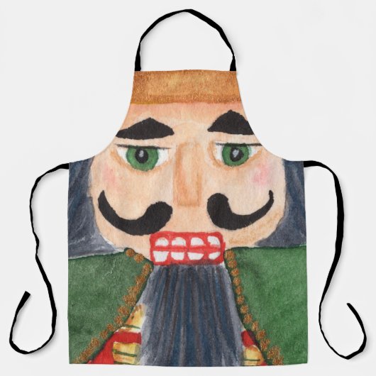 フォークアート伝統的ドイツの兵士のくるみ割り エプロン (正面)