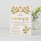 フォークアート刺繍オクトーバーフェスト招待状 招待状 (スタンド正面)