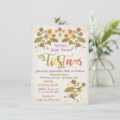 フォークアート刺繍メキシカンフィエスタブライダルシャワー 招待状 (スタンド正面)