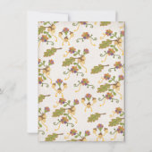 フォークアート刺繍メキシカンフィエスタブライダルシャワー 招待状 (裏面)