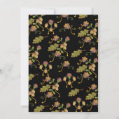 フォークアート刺繍秋秋リハーサルディナー 招待状 (裏面)