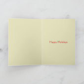 フォークアート心地よい&ジョイクリスマスグリーティングカード シーズンカード (内部)