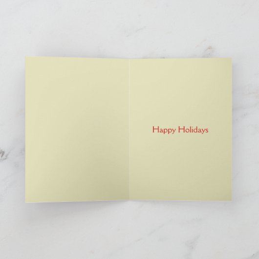 フォークアート心地よい&ジョイクリスマスグリーティングカード シーズンカード (内部)