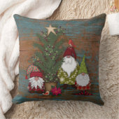 フォークアート格言とクリスマスツリー |シェリーの芸術 クッション (ブランケット)