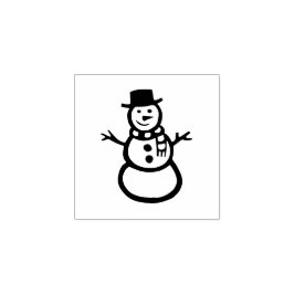 フォークアート素朴雪だるまクリスマスウィンターラバーセント ラバースタンプ