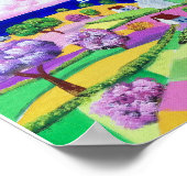 フォークアート絵画ズ – ハッピーシーサイド ポスター (角)