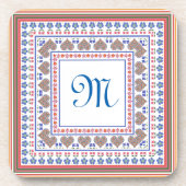 フォークアート縁どスタイルコースターセット コースター (正面)