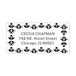 フォークアート縁どフローラキュートコージー素朴秋 セルフインキングスタンプ