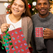 フォークアート聖ハートレッドラッピング紙 ラッピングペーパー