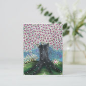 フォークアート落ちる真珠byロリエバレット葉書 ポストカード (スタンド正面)