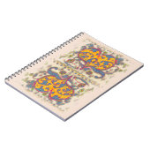 フォークアート葉ハート(花) ノートブック (左側)