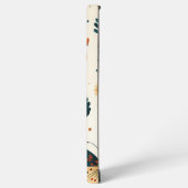 フォークアート蝶とティール（緑がかった色）とテラコッタ SAMSUNG GALAXYケース (左側面)