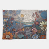 フォークアート風景用キッチンタオル キッチンタオル (横)