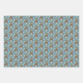 フォークアート鹿秋の森、鳥の巣の盛り合わせ ラッピングペーパーシート (正面2)