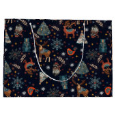 フォークアート クリスマス ラージペーパーバッグ (裏面)