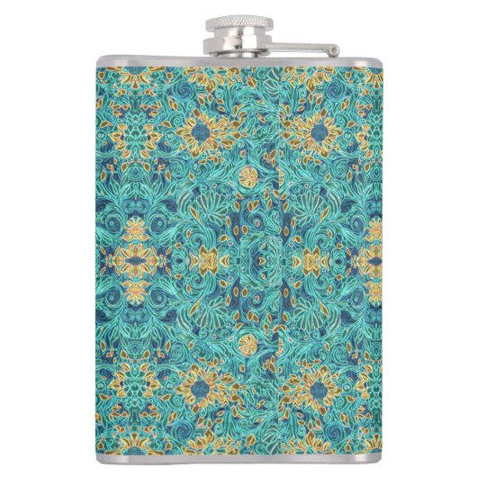 フォークアート フラスク (裏面)