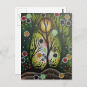 フォークアート_ロリ・エベレット, 死者の日, ツリーアート ポストカード (正面/裏面)