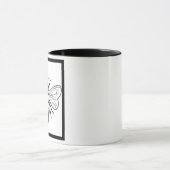 フォークアート（昆虫）マルハナバチ マグカップ (中央)