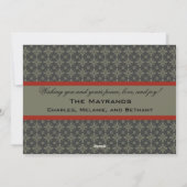 フォークアート（鳥）ショウジョウコウカンチョウカスタムフォトホリデーカード シーズンカード (裏面)