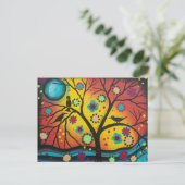 フォークアートA Morning With You By LORIポストカード ポストカード (スタンド正面)