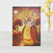 フォークアートLORIグリーティングカードで時間とは カード (黄色い花)