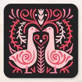 フォークアートV.01 スクエアペーパーコースター