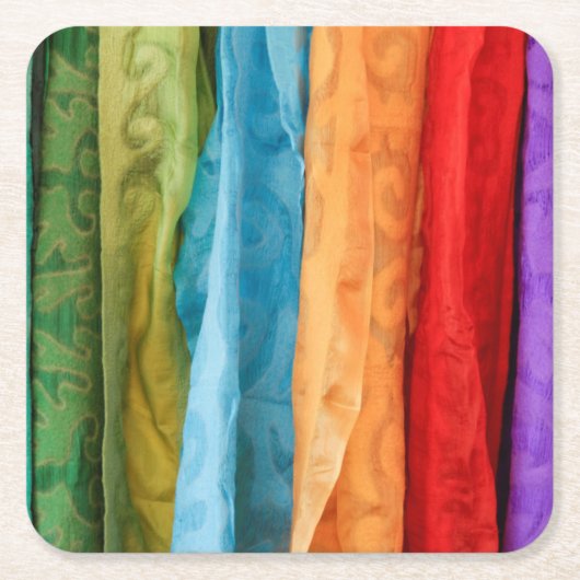 フォークアー国際的ト市場 スクエアペーパーコースター (正面)