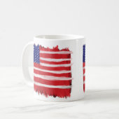 フォークア絵を描ート国旗 コーヒーマグカップ (正面左)