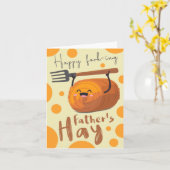 フォークインおもしろいグ父のデイカード カード (黄色い花)