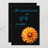 フォークイーンズダリアフローラ招待 招待状 (正面/裏面)