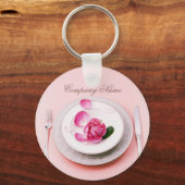 フォークエレガントナイフプレートケータリング キーホルダー (正面)