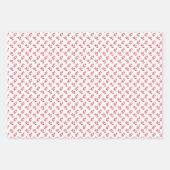 フォークエレガントボタニカルレッドウォーター色の休日 ラッピングペーパーシート (正面)