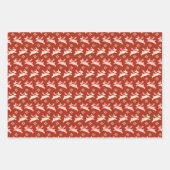 フォークカラフルアートクリスマスホリデイ ラッピングペーパーシート (正面3)