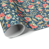 フォークカラフルフローラ：シームレスに手書き ラッピングペーパー (ロールコーナー)
