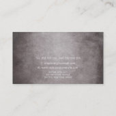 フォークグランジナイフスプーンレストランカフェケータリング 名刺 (裏面)