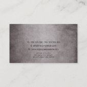 フォークグランジナイフスプーンレストランカフェケータリングB 名刺 (裏面)