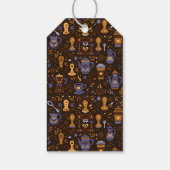 フォークコーヒーバッジ - ココア、カaramel、スレート ギフトタグ (裏面)