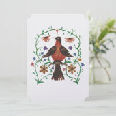 フォークシークラシック結婚式招待状 シーズンカード (スタンド正面)