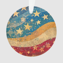 フォークシースターとストライプ オーナメント