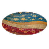 フォークシースターとストライプ カッティングボード (角)