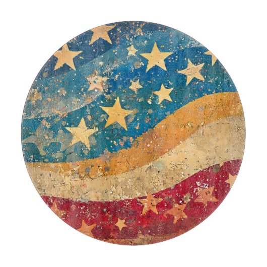 フォークシースターとストライプ カッティングボード (正面)