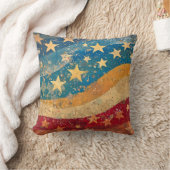 フォークシースターとストライプ クッション (ブランケット)