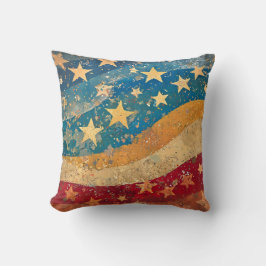 フォークシースターとストライプ クッション