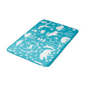 フォークシーフォレストアドベンチャーベアーキツネディアボーイズルーム バスマット (アングル)