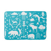 フォークシーフォレストアドベンチャーベアーキツネディアボーイズルーム バスマット (正面)