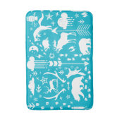 フォークシーフォレストアドベンチャーベアーキツネディアボーイズルーム バスマット (正面縦)